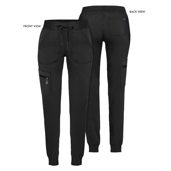 2 Adar Pro Black Scrub Pants Size L - Picture 1 of 9